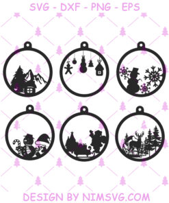 Christmas Ornaments SVG