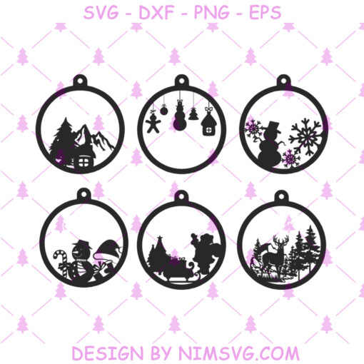 Christmas Ornaments SVG