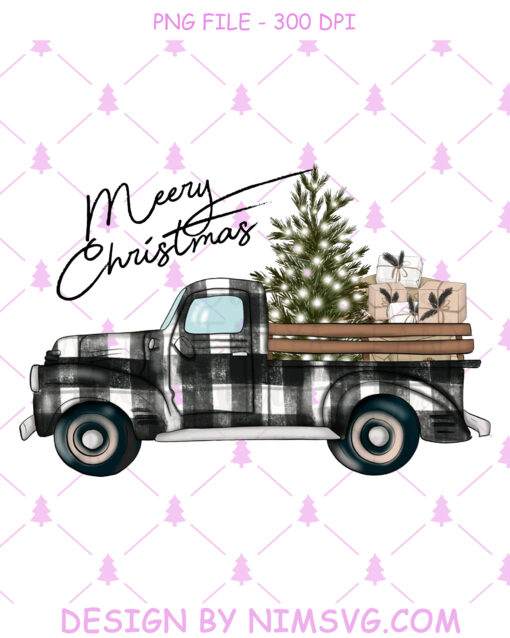 Truck Sublimation, Buffalo Plaid Png