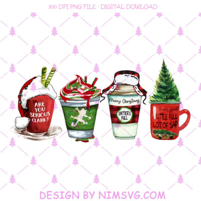 Christmas Cups PNG, Coffee Cup PNG