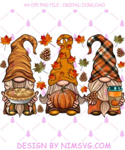 Fall Gnomes Shirt PNG, Gnome Fall Thankful Shirt PNG