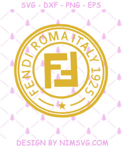 Fendi Roma Italy 1925 Logo, Merchandise Fashion SVG