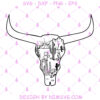 Cow Skull Desert SVG File, Cow Skull Cactus Svg File, Southwest Outline SVG