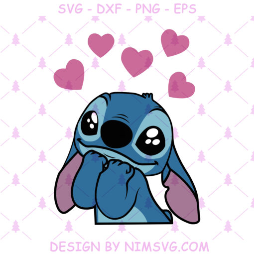 Stitch Love Svg, Valentine Stitch Svg, Stitch With Heart Svg